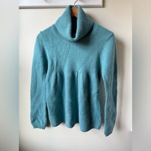 BODEN Babydoll Sweater Turtleneck Y2K Wool Angora Rabbit Hair Soft Cozy Girly M